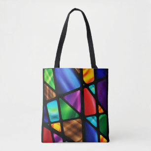 Abstraktes beflecktes Glasfenster Tasche
