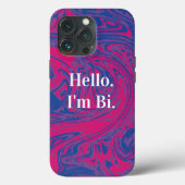 Abstraktes, benutzerdefinierbares Flag für Bisexua Case-Mate iPhone Hülle (Rückseite)