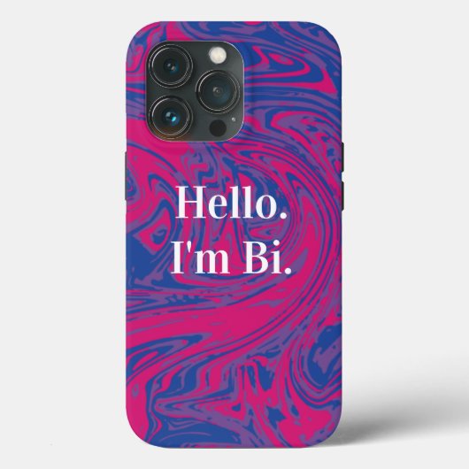 Abstraktes, benutzerdefinierbares Flag für Bisexua Case-Mate iPhone Hülle (Rückseite)