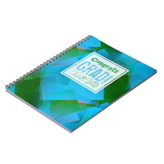 Abstraktes benutzerdefiniertes Abschluss Gästebuch Notizblock (Linke Seite)