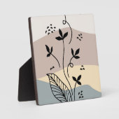 Abstraktes Bergdesign Fotoplatte (Vorderseite)