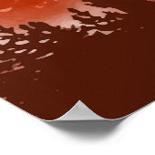 Abstraktes Bergdesign Poster (Ecke)