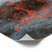 Abstraktes Bergpanorama Poster (Ecke)