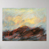 Abstraktes Bergpanorama Poster (Vorne)