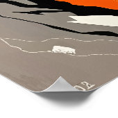 Abstraktes Bergziegenklettern Poster (Ecke)