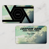 Abstraktes beruflich visitenkarte (Vorne/Hinten)