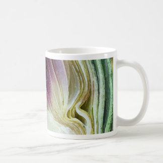 Abstraktes Beschaffenheits-Artischocken-Profil Kaffeetasse