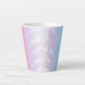 Abstraktes Bigender-Stolperflagge Milchtasse (Vorderseite)