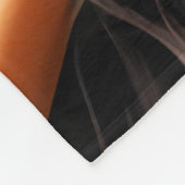 Abstraktes Bild - 3D-Fraktal, digitale Kunst, brau Fleecedecke (Ecke)