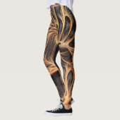 Abstraktes Bild - 3D-Fraktal, digitale Kunst, brau Leggings (Links)