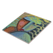 Abstraktes Bild auf der OSB-Platine des Beach Hair Fliese (Seite)