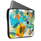 abstraktes Bild auf Papier mit lebhaften Farben, s Laptopschutzhülle (Vorne Rechts)