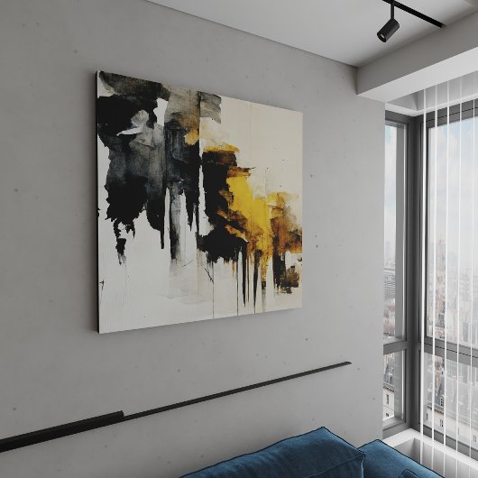 Abstraktes Bild "Blick auf den Wind". Leinwand