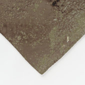 Abstraktes Bild braun und schwarz Fleecedecke (Ecke)