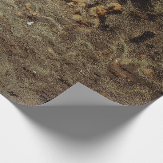 Abstraktes Bild braun und schwarz Geschenkpapier (Ecke)