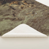 Abstraktes Bild braun und schwarz Sherpadecke (3/4)