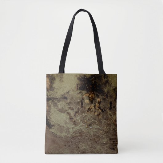 Abstraktes Bild braun und schwarz Tasche (Vorderseite)