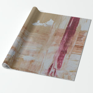 Abstraktes Bild braun-weiß Geschenkpapier