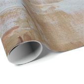 Abstraktes Bild braun-weiß Geschenkpapier (Rolleneckpunkt)