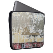 Abstraktes Bild braun-weiß Laptopschutzhülle (Vorne Rechts)