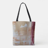 Abstraktes Bild braun-weiß Tasche (Rückseite)