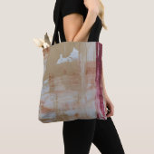 Abstraktes Bild braun-weiß Tasche (Von Nahem)