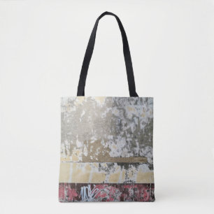 Abstraktes Bild braun-weiß Tasche