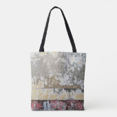 Abstraktes Bild braun-weiß Tasche (Rückseite)