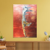 Abstraktes Bild der Insel Sylt Leinwanddruck (Insitu (Wohnzimmer))