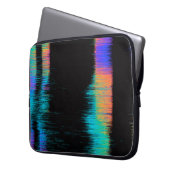 Abstraktes Bild eines glitzernden LED-Bildschirms. Laptopschutzhülle (Vorderseite Links)