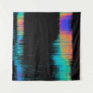 Abstraktes Bild eines glitzernden LED-Bildschirms. Wandteppich