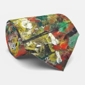 Abstraktes Bild im Herbst Krawatte (Gerollt)