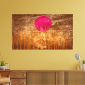 Abstraktes Bild im Sonnenuntergang 3 Leinwanddruck (Insitu (Wohnzimmer))