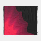 Abstraktes Bild in Schwarz und Rot Fleecedecke (Vorderseite (Horizontal))