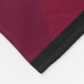 Abstraktes Bild in Schwarz und Rot Fleecedecke (Ecke)