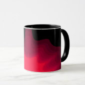 Abstraktes Bild in Schwarz und Rot Tasse (VorderseiteRechts)