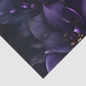 Abstraktes Bild lila und schwarzer Blume Seidenpapier (Ausschnitt)