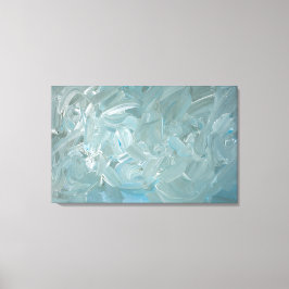 Abstraktes Bild mit blauem Ton Leinwanddruck