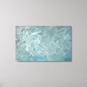 Abstraktes Bild mit blauem Ton Leinwanddruck