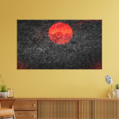 Abstraktes Bild mit Red Sunset #2 Leinwanddruck (Insitu (Wohnzimmer))