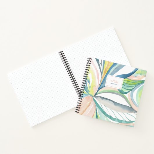 Abstraktes Bild mit Wasserfarbe Persönliches Noteb Notizblock (Innenseite)