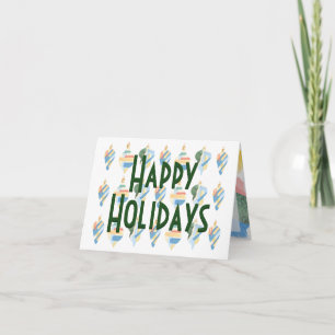 Abstraktes Bild Retro Ornaments Happy Holidays H Feiertagskarte