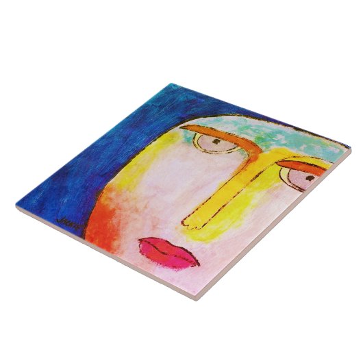 Abstraktes Bild von Funky Moon Fliese (Seite)