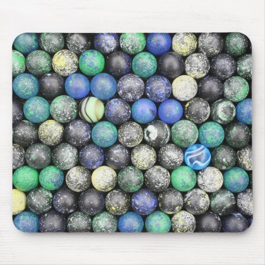 Abstraktes Bild von Planetoiden Mousepad (Vorne)