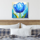 Abstraktes Bild von Tulip Leinwanddruck (Insitu (Schlafzimmer))