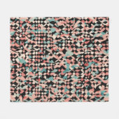 Abstraktes Bio Muster in Pastell Fleecedecke (Vorderseite (Horizontal))