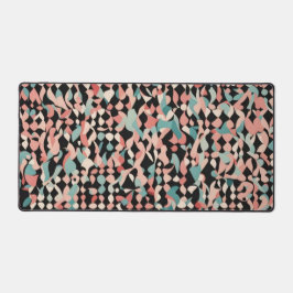 Abstraktes Bio Muster in Pastell Schreibtischunterlage