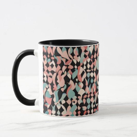 Abstraktes Bio Muster in Pastell Tasse (Links)