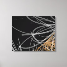 Abstraktes Bio Ribbon-Design | Schwarz & Gold