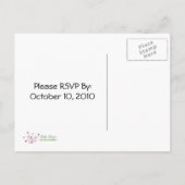 Abstraktes Black Cat and Bats Halloween-Party lade Einladungspostkarte (Rückseite)